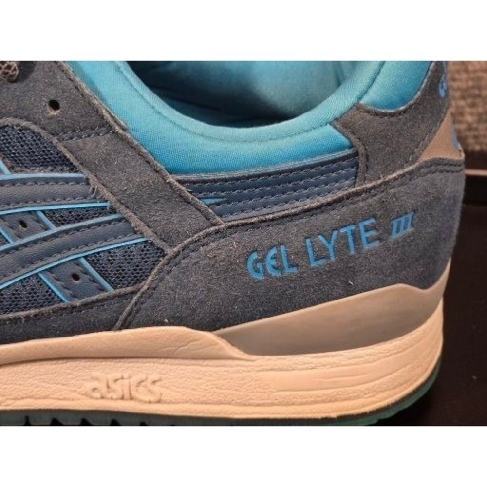 ASICS Gel-Lyte III Legion Blue Suede Sneakers H638Y Mens Size 10.5 Retro Runner - Picture 6 of 8